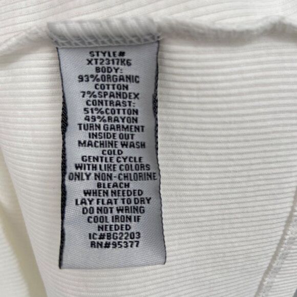 Sanctuary Catch The Sun Tee White 3/4 Puff Sleeves Large NWT - Picture 11 of 12